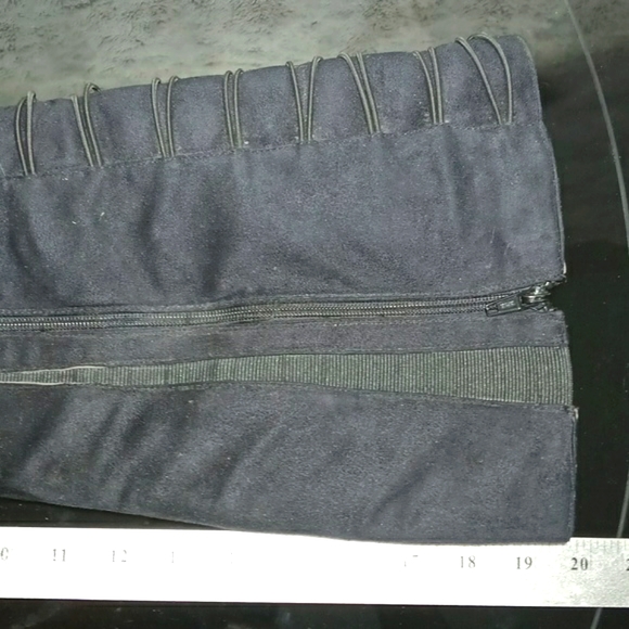 Vintage Inspired Over Knee Boots Featuring Soft Vegan Suede Size 8 - Picture 12 of 16